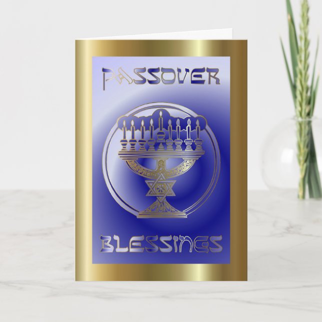 Cartão Feriado Judaico Pesach Passover (Frente)