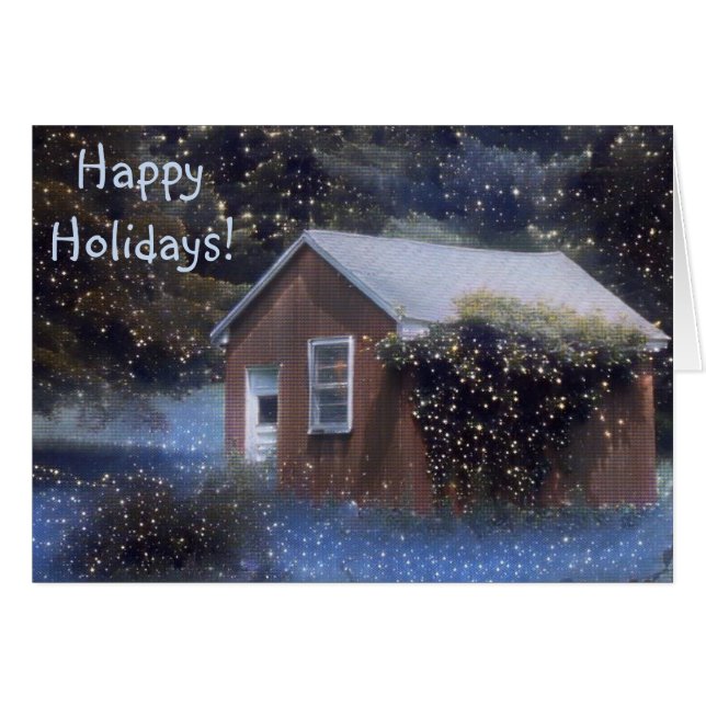 Cartão Feriado Mágico por País (Frente Horizontal)