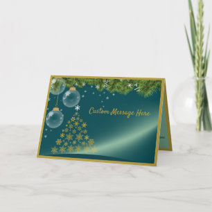 Cartão Feriado Personalizado da Árvore de Natal Incomum e