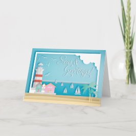 Cartão Feriado Seas & Saudações
