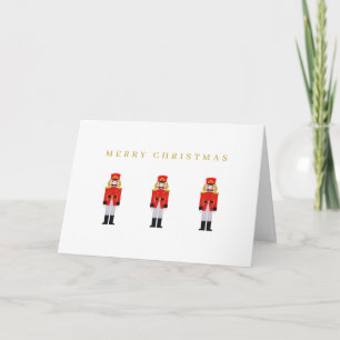 Cartão Feriado Vermelho de Natal minimalista