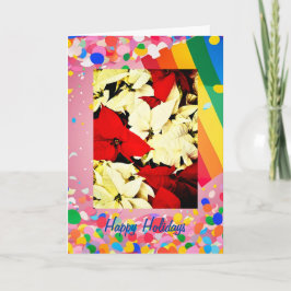 Cartão Feriados do Rainbow Pride de 5" x 7" Folheto