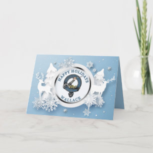 Cartão Feriados Felizes do Crachá Wallace Clan