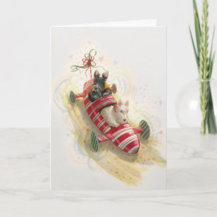 Cartão Férias com os Candy Cane Kids