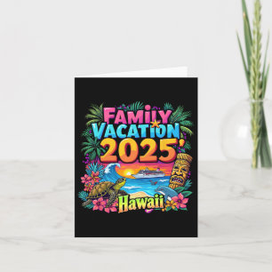 Cartão Férias da Família de Trip no Havaí Summer Matching