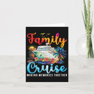 Cartão Férias De Cruzeiro Familiar 2025 Family Matching C