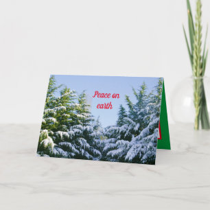Cartão Férias de inverno, linda paisagem de inverno, Nata