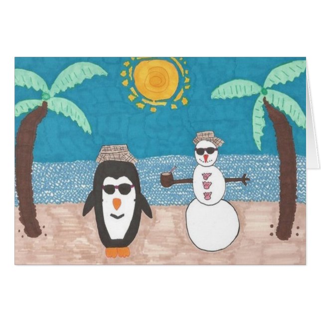 Cartão Férias de Natal (Frente Horizontal)