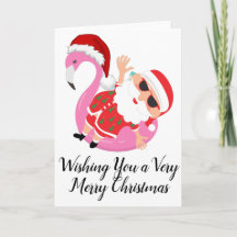 Férias de Praia de papais noeis Desejos Engraçados