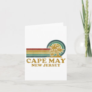 Cartão Férias de Verão da Família Cape May Beach New Jers