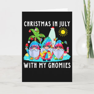 Cartão Férias de Verão Gnomies Gnomos para o Natal em Ju