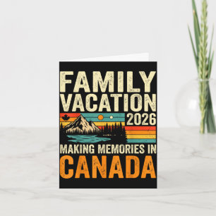 Cartão Férias em família 2026 canadá criando memórias via