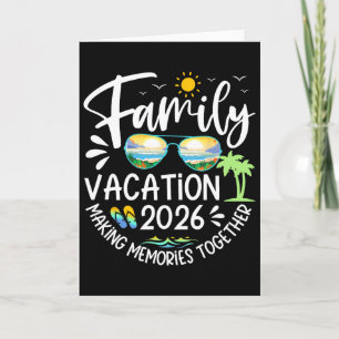 Cartão Férias em Família 2026 Criando Memórias Camiseta d