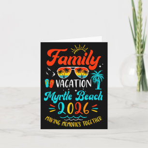 Cartão Férias em Família 2026 Myrtle Beach Verão Combinan