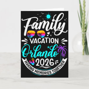 Cartão Férias em Família em Orlando 2026 Correspondência 