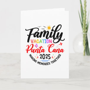 Cartão Férias em Família em Punta Cana 2025 Roupas de Fér