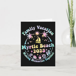 Cartão Férias em Família Myrtle Beach 2025 Verão Combinan