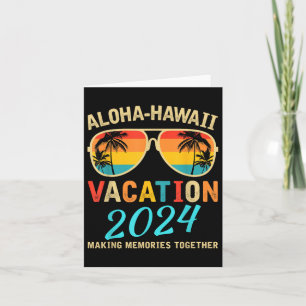 Cartão Férias Familiares 2024 Aloha Havaí Matchin Havaian