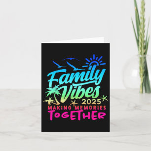Cartão Férias Familiares 2025 Beach Matching Family Summe