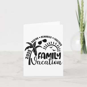 Cartão Férias Familiares 2025 Beach Matching Family Summe
