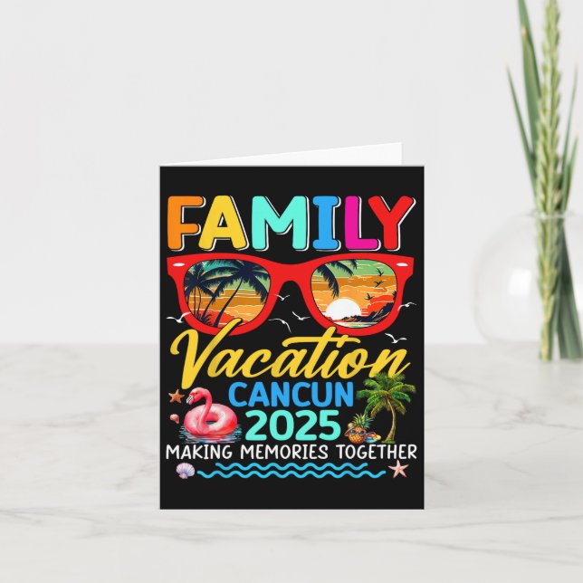 Cartão Férias Familiares Cancún 2025 Summer Matching Grou (Frente)