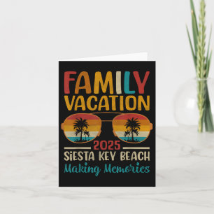 Cartão Férias Familiares de Combinação de Siesta Key Beac