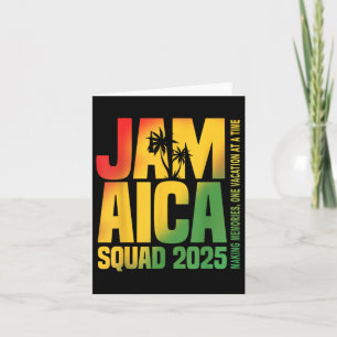 Cartão Férias Familiares De Trip De Graduação Na Jamaica 
