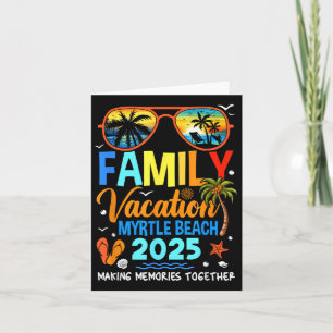 Cartão Férias familiares Myrtle Beach 2025 Férias familia