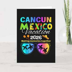 Cartão Férias na Praia de Cancun México 2026 Grupo de Via