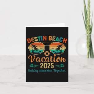 Cartão Férias na Praia de Destin Flórida 2025 Amigos Famí