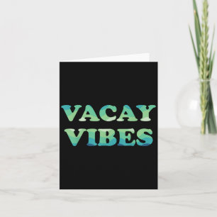 Cartão Férias Tropicais da Família de Praias Vacinas Vibe