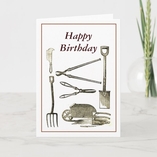 Cartão Ferramentas antigas (Frente)