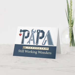 Cartão Ferramentas de Aniversário do Papai Ainda Fazendo