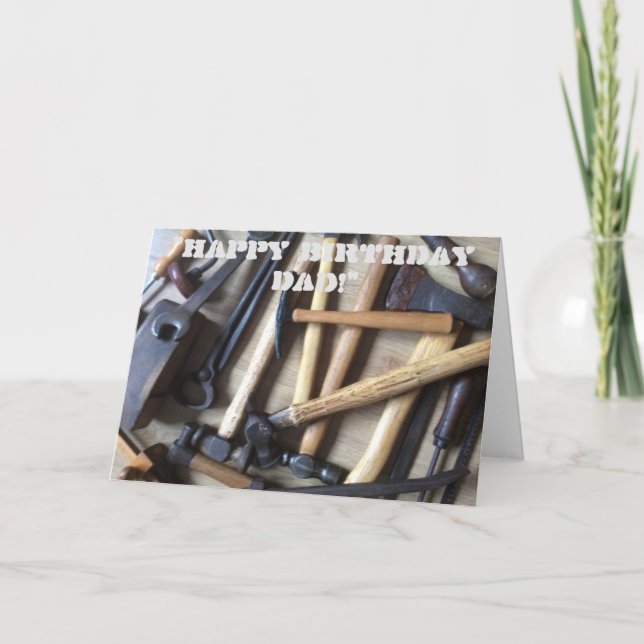 Cartão Ferramentas do Meu Pai (Frente)