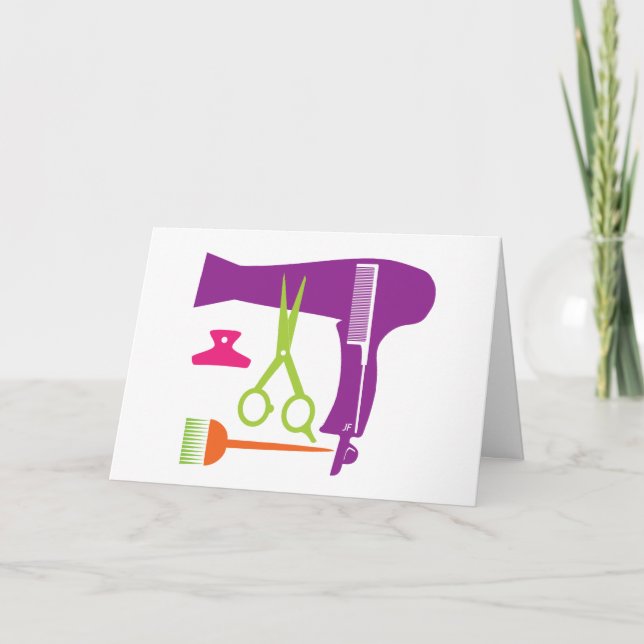 Cartão Ferramentas dos penteados (Frente)