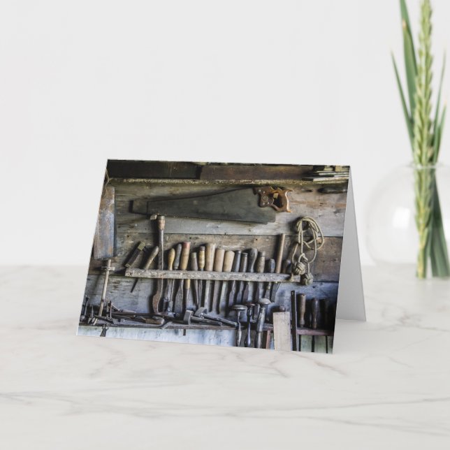 Cartão Ferramentas Rustic (Frente)