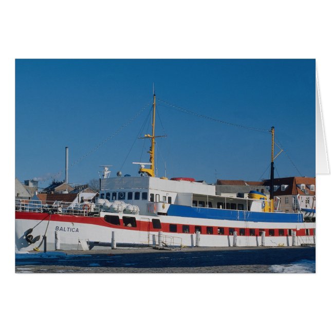 Cartão ferry no Báltico (Frente Horizontal)