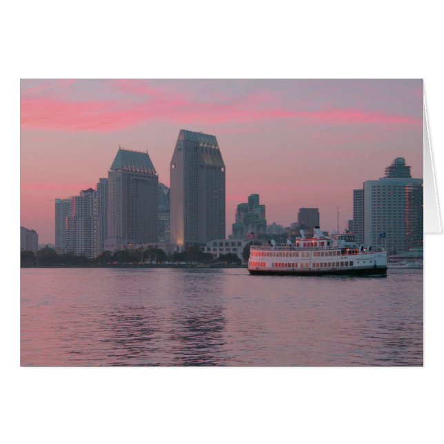 Cartão Ferry @ San Diego Sunset (Frente horizontal)