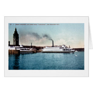 Cartão Ferryboat Tamalpais, San Francisco Bay