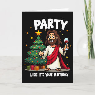 Cartão Festa Como Se Fosse Seu Aniversário Natal Jesus Di