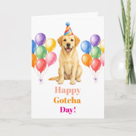 Cartão Festa de Adoção Dia da Captura Labrador Cão Pet