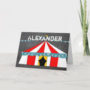 Cartão Festa de aniversário de circo