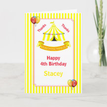 Festa de aniversário de Circo Amarelo