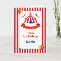 Festa de aniversário de circo vermelho