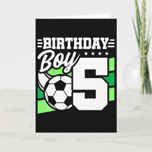 Cartão Festa de Aniversário de Futebol Infantil - Menino