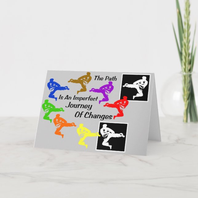 Cartão Festa de aniversário de Meninos de Artes Marciais (Frente)