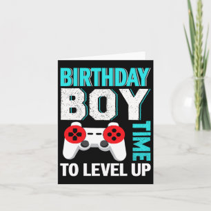 Cartão Festa de Aniversário de Vídeo Game para Menino