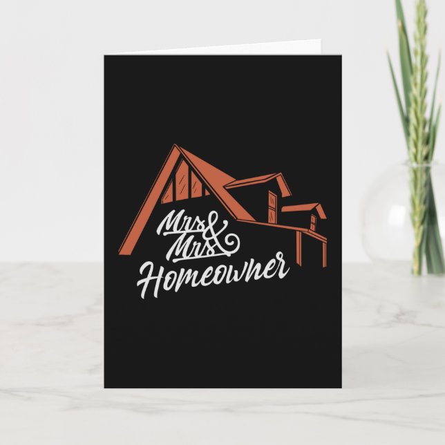 Cartão Festa de aquecimento doméstico Sr. & Sra. Homeowne (Frente)