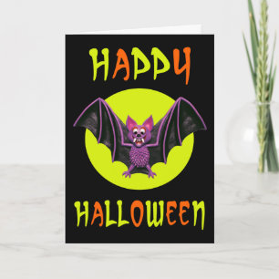 Cartão Festa de Bat Halloween