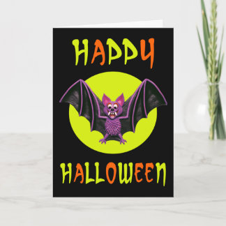 Cartão Festa de Bat Halloween